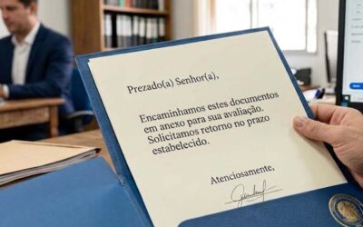 Como se dirigir a alguém ao enviar um documento formal