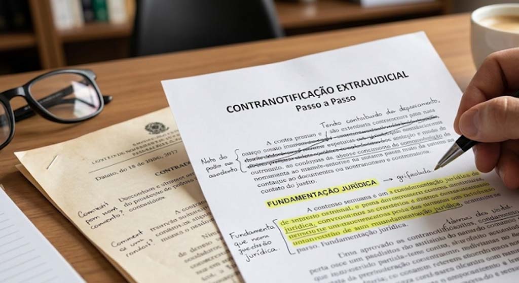 A contranotificação extrajudicial é uma ferramenta usada para contestar alegações feitas por outra parte. Conheça o passo a passo para fazer um modelo eficaz!Saiba como elaborar uma contranotificação extrajudicial com segurança, clareza e validade técnica.