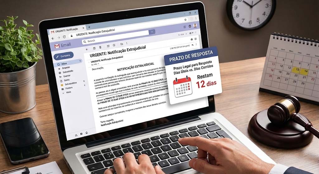 Entenda como funciona o prazo para responder notificação extrajudicial e as consequências da inércia.