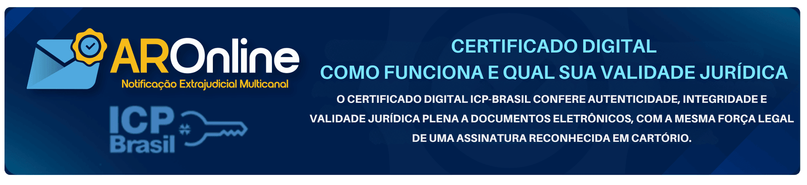 Banner Envie notificações extrajudicionais