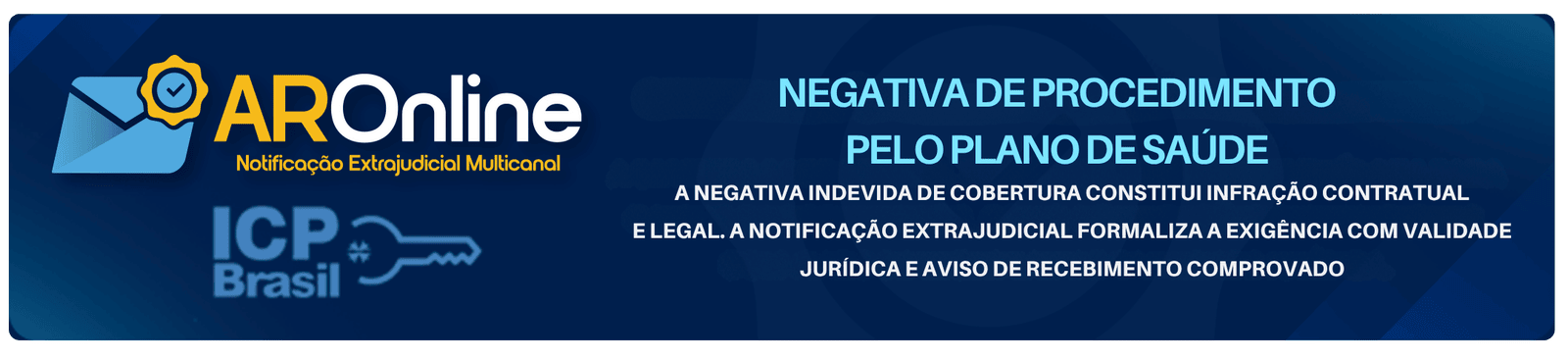 Banner Envie notificações extrajudicionais